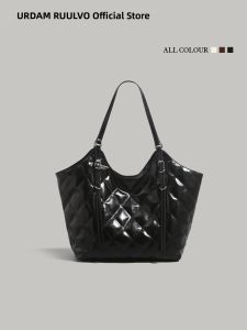 URCDN RDALVO | High-End Lattice Tote Handbag Large Capacity
