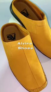 Sandal Bustong pria Kulit sapi Sandal Toe tong pria kulit sapi Sandal Santai Pria Kulit sapi Sandal Casul pria Sandal pria Kulit sapi Warna Tan buk kuning tua