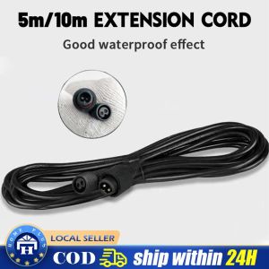 【Local delivery】 5/10M Solar Light Extension Cord Solar Light IP67 Waterproof Double Core Cable Low Frequency Universal