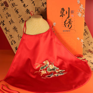 เสื้อคลุมกันหนาวผ้าปักลายดอกไม้สไตล์จีนโบราณสำหรับผู้หญิง ชุดนอนฤดูร้อน ชุดนอนผ้าผสมโพลีเอสเตอร์และยางยืด ชุดนอนสไตล์จีนโบราณ