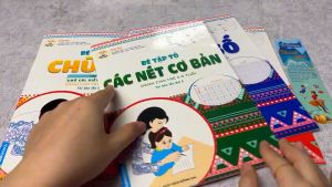Combo Bé Tập Tô - Dành Cho Trẻ 5-6 Tuổi: Bé Tập Tô Chữ Cái Tập 1 + 2 Chữ Số Các Nét Cơ Bản (Bộ 4 Cuốn) -ABB - Newshop