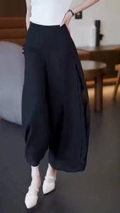 Quần Ống Suông Rộng 2 Lớp Quần Cạp Cao Cạp Chun[Q2L]