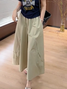 MANMI | Casual Loose BF Style Summer Pants Khaki