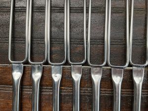 แกนพับขนมทองพับสแตนเลสอุปกรณ์เหล็กง่ามใช้พับขนมทองพับทองม้วนผลิตโดยโรงกลึงสมชัยการช่าง