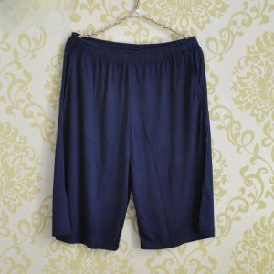 plus Size Mens Shorts Sporty Lightweight Modal Loose Fit Casual Summer Pants High Waist Short Length Solid Color Elderly Men