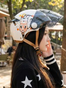 AIS | Womens Summer Sun Protection Full Face Helmet Half Type