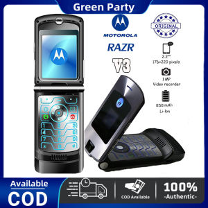 100% Good Quality Motorola Razr V3 GSM Quad Band Flip Mobile Phone