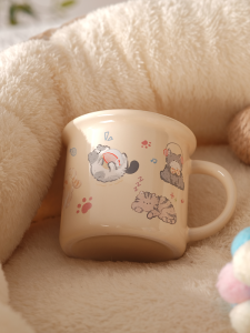 Cốc Cà Phê in Hình Chú Mèo Và Chú Chó Đáng Yêu PiaJi Cốc Sáng Tạo Để Sử Dụng Tại Nhà Cốc Cà Phê Sáng Cho Cặp Đôi