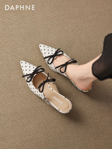 Daphne | Summer Polka Dot Platform Slip Ons