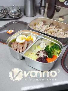 VONNO | Stainless Steel 316 Microwave-safe Bento Lunch Box Sealed Storage Container