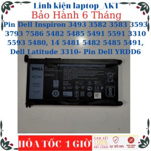 Pin laptop Dell Inspiron 3493 3582 3583 3593 3793 7586 5482 5485 5491 5591 3310 5593 5480 14 5481 5482 5485 5491 Dell Latitude 3310- Pin Dell YRDD6