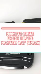 MOKOTO ELITE SERIES TMAX CNC FRONT BRAKE MASTER CAP BRAKE FLUID OIL RESERVIOR COVER 1PC SPEEDMOTO MOTO-EBMC-9641