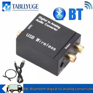 Supports Bluetooth 3.5mm Digital to Analog Audio Converter Suitable for TV Audio Digital Coaxial Fiber Analog Output Converter
