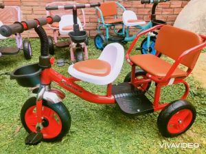 [FREESHIP] Xe đạp xích lô xe đạp đôi cho bé 2 - 7 tuổi ( ảnh thật )