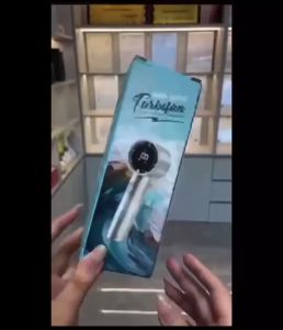 พัดลมมือถือ พัดลมพกพาเทอร์โบ ความเร็วสูง จอแสดงผลLED ปรับความเร็วได้ ปรับได้3โหมด USB พัดลมมือถือType-C