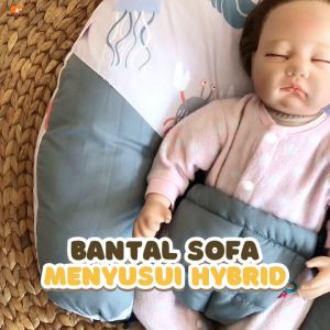 BABY U GROW - Bantal Sofa Menyusui Hybrid | Nursing Pillow - Katun Catra