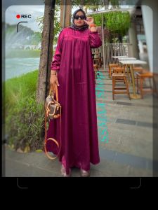 Dress Gamis terbari gradenza + krudung segi 4