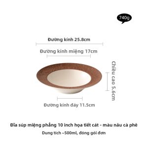 YOGEHOME | Đĩa Ăn Đa Năng Trang Trí Dưới Men