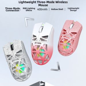 AULA | Lightweight Hollow Shell 3-Mode Wireless RGB Game Mouse