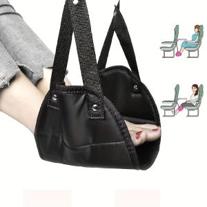 Airplane Footrest With Adjustable Strap Portable Hammock Leg Rest Perfect Travel Accessories