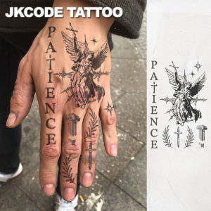 Waterproof Semi-permanent Tattoosoman mythology Gesso Art Olive leaf Temporary TattoosFinger Tattoos Lasts 1-2 weeks