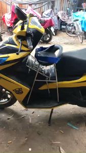 ( BẢN NÂNG CẤP ) Ghế ĐÔN GA NHỰA XE AB có dây đai an toàn cho bé có gác chân  Ghế đôn ga nhựa