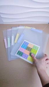 Long/A4 Size Clear Folder Clipboard with Cover Double Clip File Folders Paper Organizers PP Material 5PCS