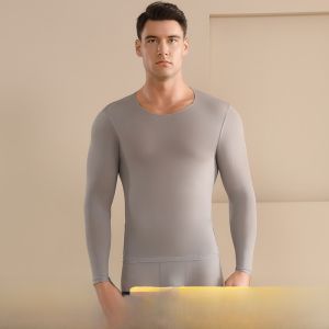 MiiOW | MiiOW Mens Thermal Underwear Set Ultra Thin Warm Long Sleeve Base Layer Shirt And Pants Autumn Winter Essential Comfortable