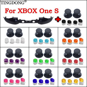 1Set For Xbox One S Game Controller Repair Kit ABXY Buttons + LB RB Shoulder Bumpers + Thumbstick Caps Mod Parts Replacement