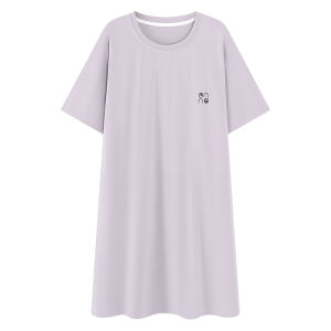 MiiOW | Ice Silk Thin Womens Sleepwear Summer New Style Home Clothes Outdoor Wearable Comfortable Breathable Cool Feeling Nightgown