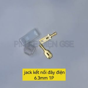 Jack kết nối dây điện 1P loại 6.3mm dành cho ô tô xe máy cao cấp(gồm đầu ghim)