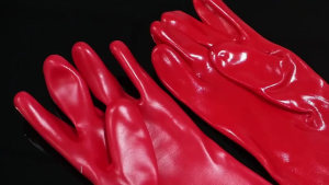 PVC Chemical Gloves for Acids and Oils Fully Dipped Food Handling Cleaning