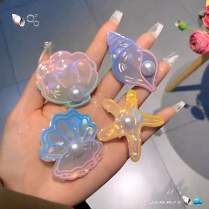 Tooyoo Fancy Starfish Shell Hair Clip: Sweet Girl Duckbill Clip for Cute Bangs