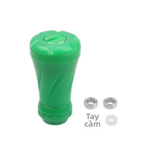 EKFan Siêu Nhẹ POM Câu Cá Núm Có Vòng Bi S/D Quay Baitcasting Tay Cầm Tự Làm Một Phần Nhẹ 19 Mm Đường Kính 5.4G