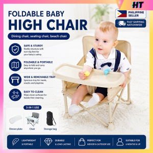 Compact Foldable Toddler Highchair - Portable Travel Booster Seat for 6-36 Months
