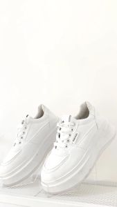 ARVUS Julie Sneakers Shoes - Sepatu Fashion wanita trendy gaya sporty platform rendah kets santai minimalis White putih hitam cocok untuk sekolah kampus hangout jalan ringan empuk nyaman kualitas impor premium