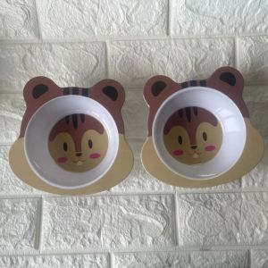 Bát chén ăn dặm lúa mạch hình con vật đáng yêu cho bé