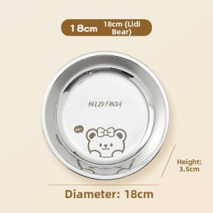 WODEBAIHUI | Food-Grade 316 Stainless Steel Kids Plates
