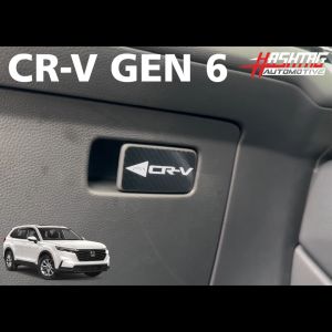 ซีอาร์-วี Honda CR-V GEN 6 สติกเกอร์เคฟล่าปู ปิด/ปิด เก๊าหน้ารถ สมาร์ทแบบ