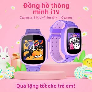 Đồng Hồ Thông Minh Trẻ Em KESHOUYOU Với Pin 500mAh Camera & Trò Chơi Xếp Hình Đồng Hồ Báo Thức Nhạc Tương Tác Lịch Dành Cho Bé Trai & Bé Gái