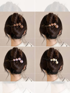 PINK EMPRESS | Rear Brain Bun Half-up Hair Clip