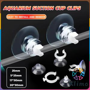 KLIMO Aquarium Suction Cup Clips Air line Tube Holders Clamps Fish Tank Hose Holder Clips 25mm 30mm