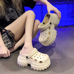 Womens 10CM Thick Bottom Sandals Ultra-Thin Flip Flops Sweet Style Flat Heel EVA Material Casual Wear for Spring Summer