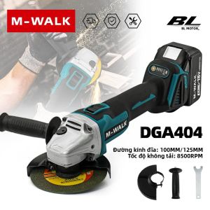 Máy Mài Góc Không Chổi Than M-WALK 100/125mm Dụng Cụ Điện Không Dây Tương Thích Với Pin Makita 18V Dùng Để Đánh Bóng Và Cắt