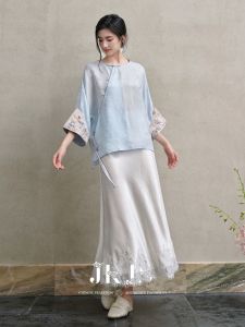 JK&JS | Áo Sơ Mi Áo Khoác Mỏng Chất Liệu Pha Linen Cao Cấp