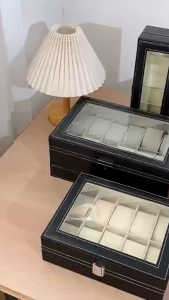Leather Watch Box Watch Display Box Watch Storage Kotak Jam Tangan Watches Organizer Jewellery Case