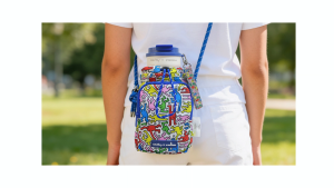 Surplus Keith Haring × Hydrofresh Double Spout Coffee Tumbler with Strap (473ml / 16oz)