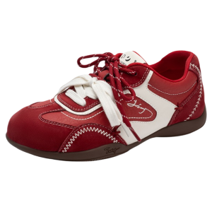 Josiny | Elevator Lace-up Red Sport Casual Shoes