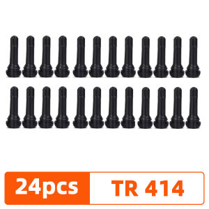 YONGRUN 4/10/50/100PCS Tubeless Tire Valve TR413/TR414 Automotive Vacuum Tire Valve Black Rubber Snap On Valve With Dust Cap