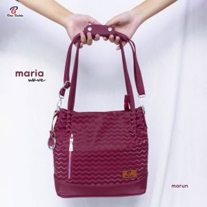 Maria wave Bag By Biru Tsabita Tas wanita 2in1 Selempang dan Bahu Waterproof